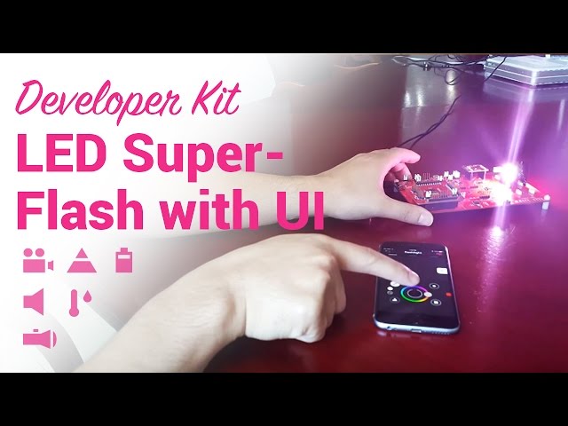 LED Superflash (with UI) on a Dev Kit