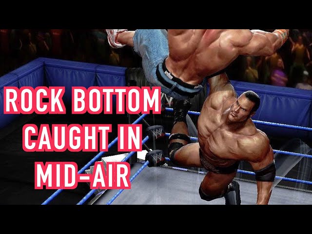 ROCK BOTTOM CAUGHT IN MID-AIR! - WWE All Stars #Shorts
