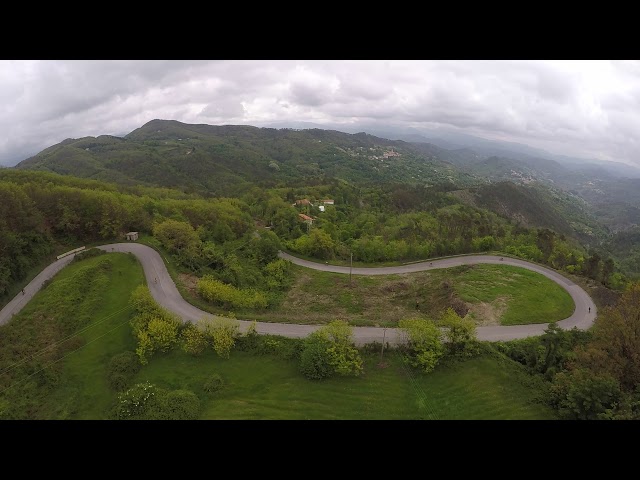 Roadbike sequences filmed with GoPro Karma drone in Liguria
