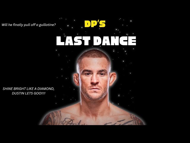 Good luck Dustin Poirier the whole MMA community is behind you