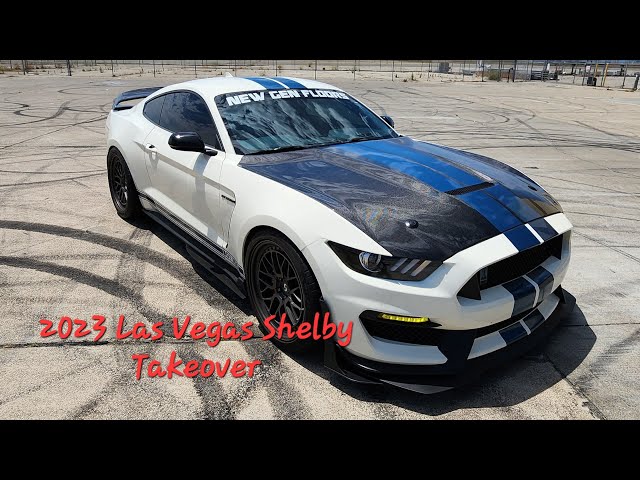 Insta360 2023 Las Vegas Shelby Takeover, GT350 and GT500 | Part 1 - Rolling to the Strip