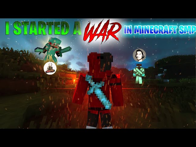 So I started a war with @dantehindustani  and @XRplayz  in my MINECRAFT SMP SERVER | #1