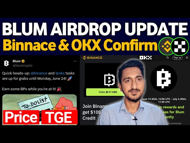 Good News Blum Tap to Earn 💰💰 List on Binnace and OKX Confirm 🔥🔥 | Blum Airdrop Update