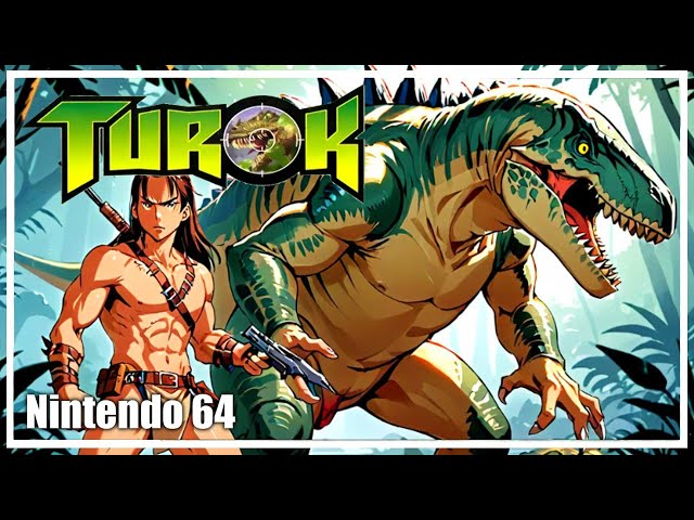 Turok: Dinosaur Hunter 100% N64 HD Remaster Walkthrough (Level 1 - The Hub Ruins)