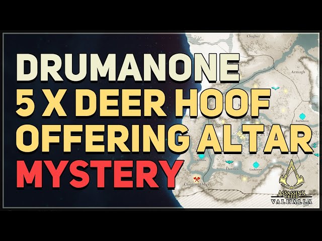 5x Deer Hoof Drumanone Offering Altar Assassin's Creed Valhalla