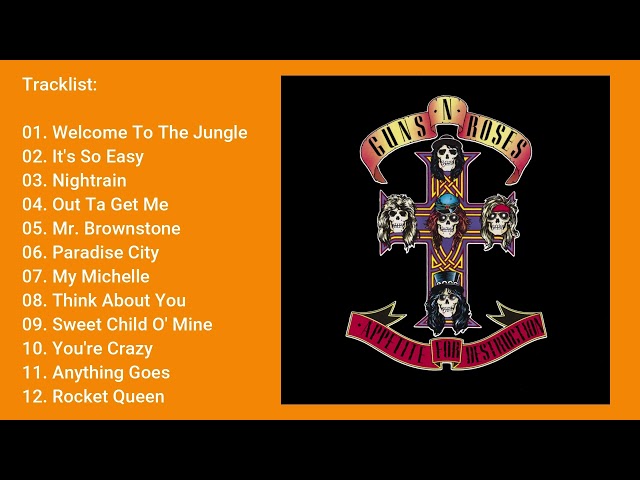 Lagu Barat Guns N' Roses - Apetite For Destruction (1987) Full Album
