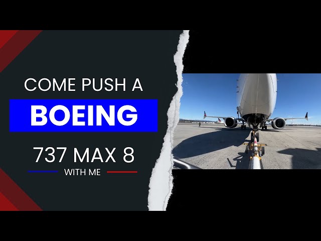 Raw Footage POV COME PUSH A BOEING 737 max 8 with me to Los Angeles ☀️🛫 #rampagent