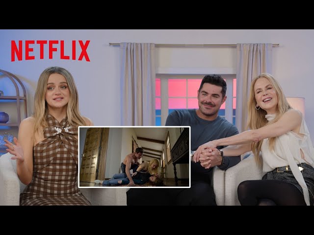 Nicole Kidman, Zac Efron, and Joey King React to the Big Reveal | A Family Affair | Netflix