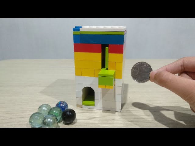 How to build a LEGO Candy Machine V9 *no technic pieces* - Remake +Easy TUTORIAL.
