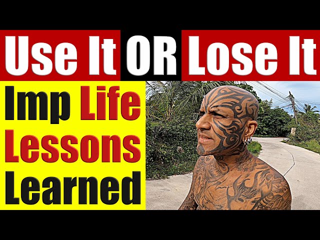 USE IT or LOSE IT: The Scary Reality Cost Of Making Choices In Life, Love & Career - Video 7600