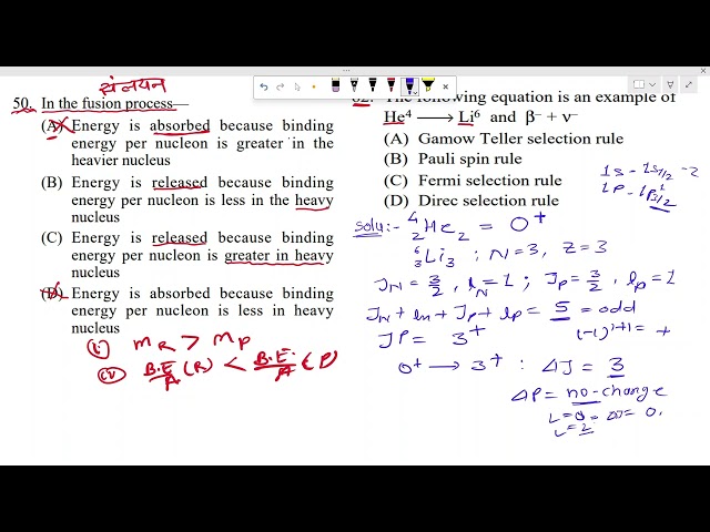 09NP05:Nuclear Reaction questions|Decay,fission,fusion,q-value| CGSET-2024 |Nuclear physics in HINDI