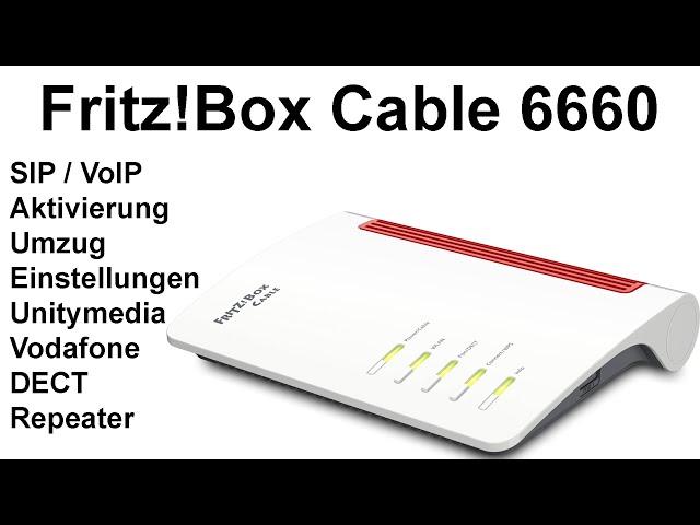 Fritz!Box 6660 Cable Umzug Installation, Ersteinrichtung, Einstellungen, Repeater und DECT verbinden