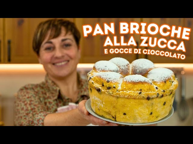 PUMPKIN AND CHOCOLATE CHIPS BRIOCHE BREAD Easy Recipe - Homemade by Benedetta