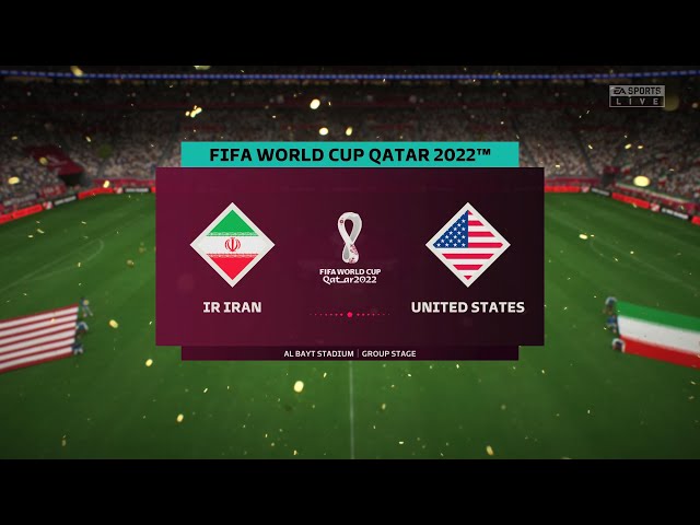 FIFA 23 - IR IRAN VS USA | FIFA WORLDCUP QATAR 2022 | GROUP B |Full Match PS5 Gameplay| 4K