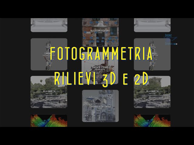 Fotogrammetria 2024 per modelli digitali 2D e 3D (drone + laserscanner)