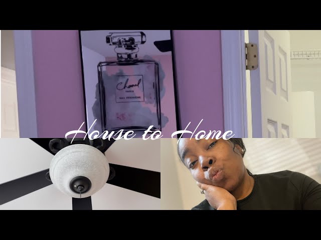 HOUSE TO HOME| PAINTING DAUGHTER ROOM| CHANGE CEILING FAN COLOR| HOW THE KITCHEN IS COMING ALONG!