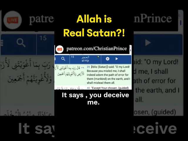 Muslim Gets HUMBLED ALLAH is REAL SATAN?! #Religion #Jesus #Quran #Muhammad #Allah #Muslim #Islam