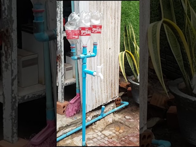 Amazing technique to fix PVC pipe faucet low water pressure #shorts