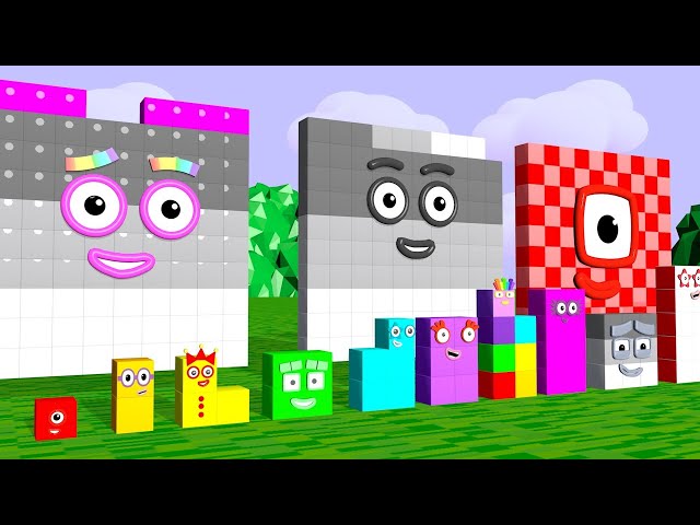 Numberblocks Comparison 1 to 100 Learn to Count BIG NUMBERS