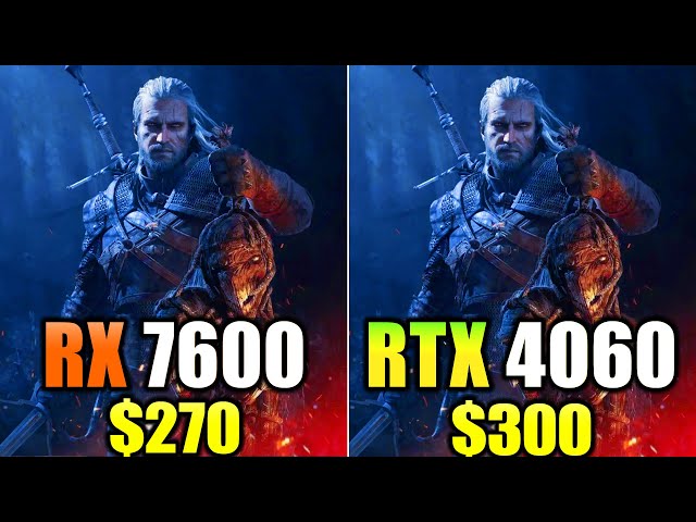 RX 7600 vs RTX 4060 | 1080p and 1440p | New Games Benchmarks
