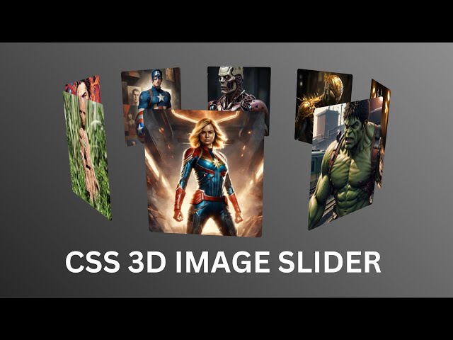 Create 3D Rotating Image Slider using HTML and CSS