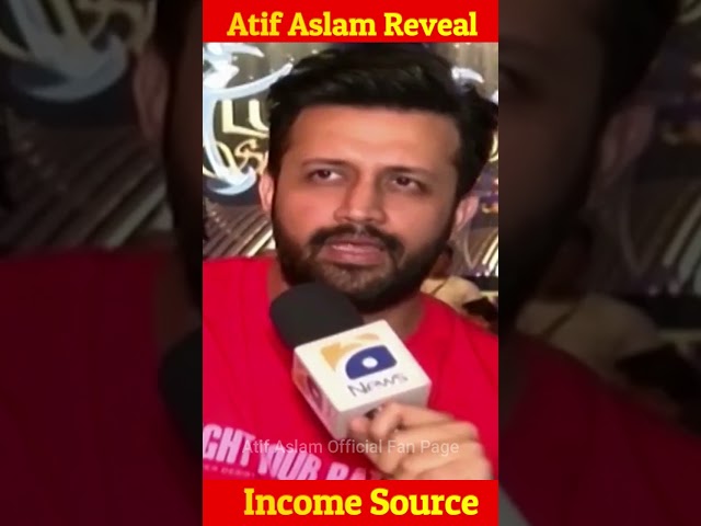 Atif Aslam Revealed His Source Of income #shorts