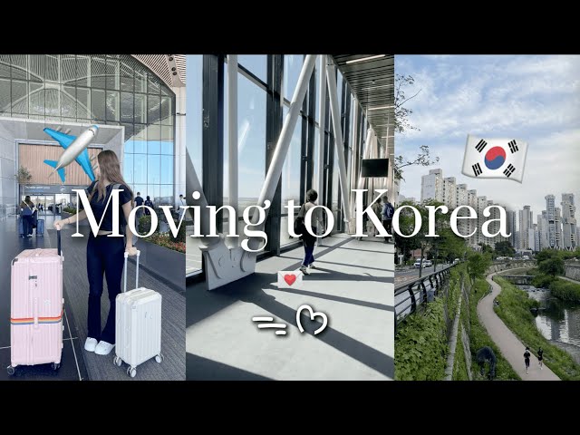 𐙚 Moving to Korea Vlog 🇰🇷✈️ | Flight and First Day 🐰ྀི . ݁₊♡⊹ .