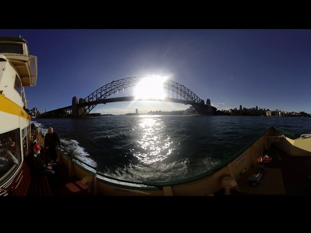 Sydney Ferry Ride - 360 Video [Royalty Free Stock Footage] $350 [4K VR Stereoscopic 3D]
