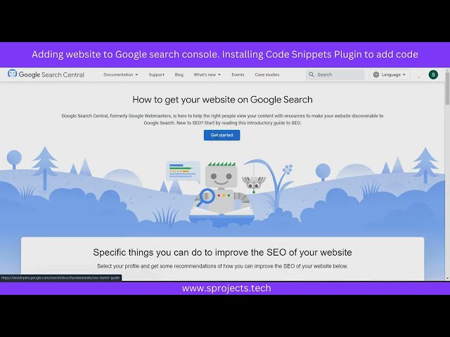 Lesson 16 : Add website to Google search console & installing code snippets plugin to add code