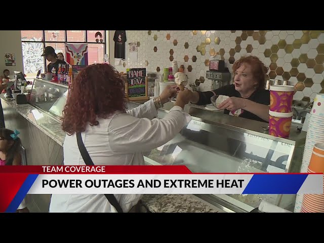 Storms knock out power at Grove Ice Cream Shop, recovering from smash-and-grab