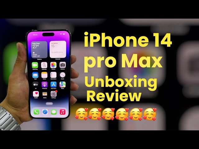 iPhone14 pro max unboxing review 📲￼