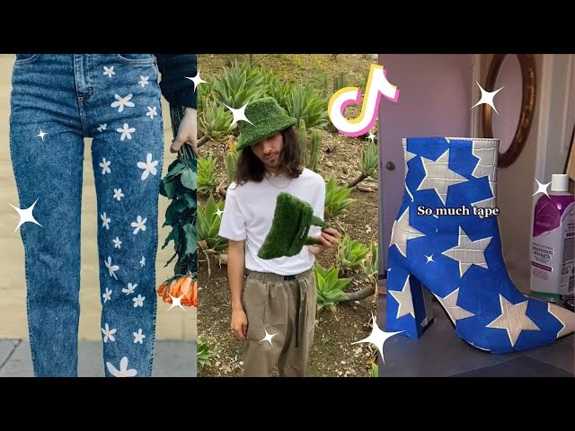 Upcycled Fashion and Thrift Flips Part 8 tiktok compilation