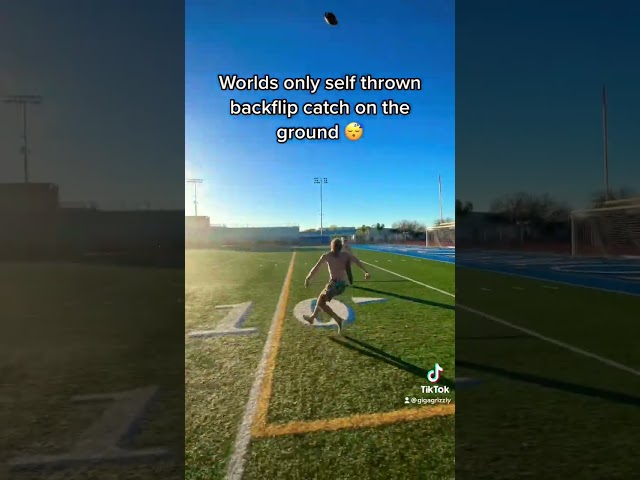 First ever self thrown backflip catch (undisputed)