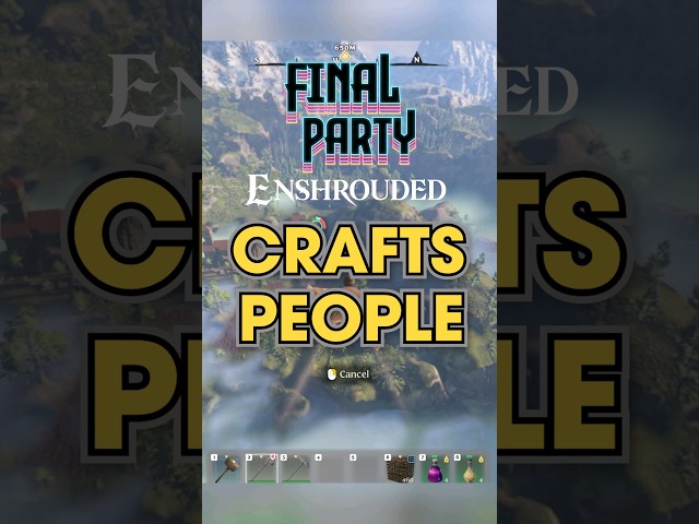 how to craft in Enshrouded! #shorts