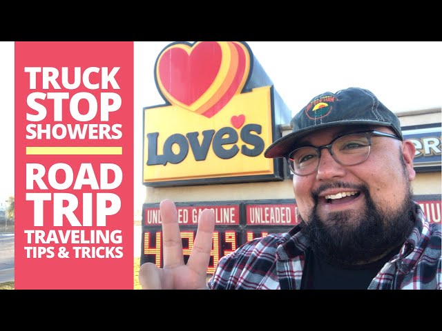Love’s ♥️ Truck Stop Showers! How To Shower While Traveling & Living On The Road 🗺🚙