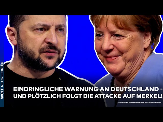 SELENSKYJ: Eindringliche Warnung an Deutschland! Und plötzlich folgt eine Breitseite gegen Merkel