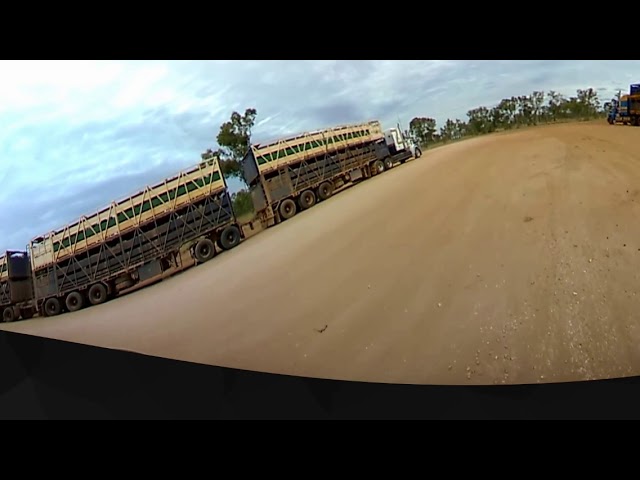 Roadtrains Extreme Trucks in 360 degrees! - Australian Outback truckers caught on 360 vr video!