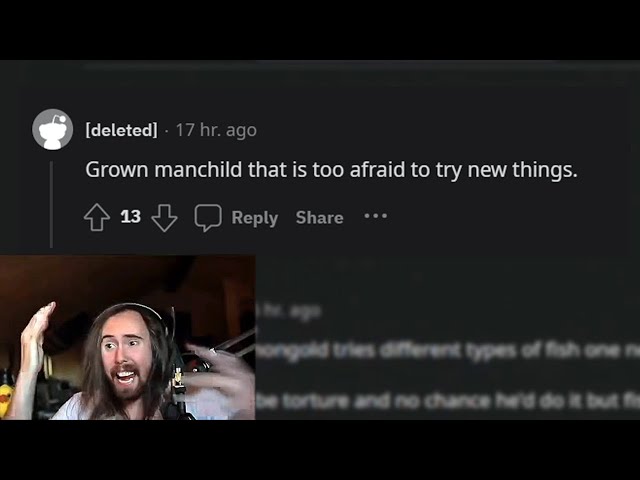 Asmongold gets genuinely mad at a reddit comment