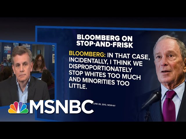 Bloomberg 2020 Manager Confronted Over Racial Profiling Record On Live TV | MSNBC