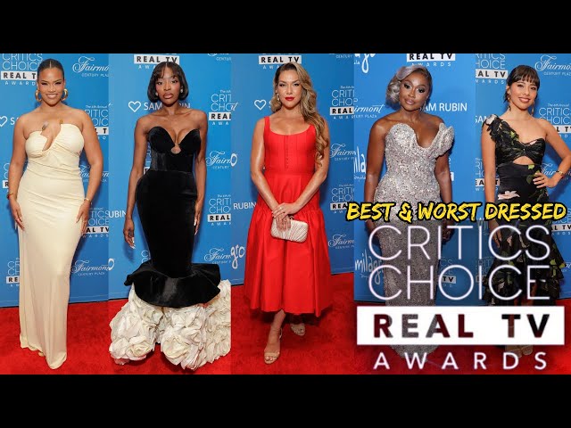 TOP 10 BEST & WORST DRESSED AT THE CRITICS CHOICE REAL TV AWARDS 2024!