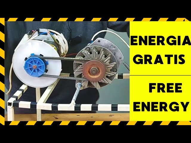 FREE ENERGY Generator with an ALTERNATOR | Testing it