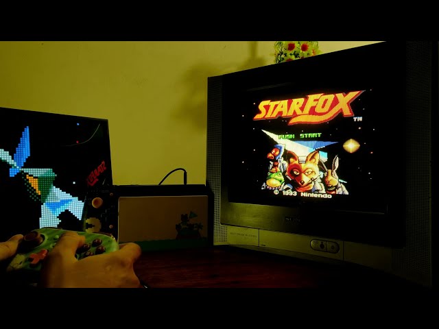 Gaming on CRT | Nintendo Switch | Starfox (SNES Online) | Sony 14" CRT TV | 240P