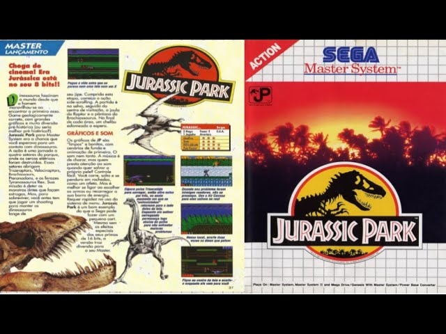 Jurassic  Park Completo Master System