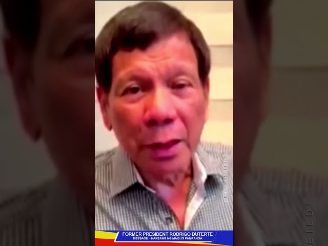 Former President Rodrigo Duterte - Mensahe sa Matatapang nagpalabas sa kanilang hinanaing! Pampanga.