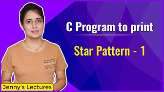 Printing Pattern Programs in C