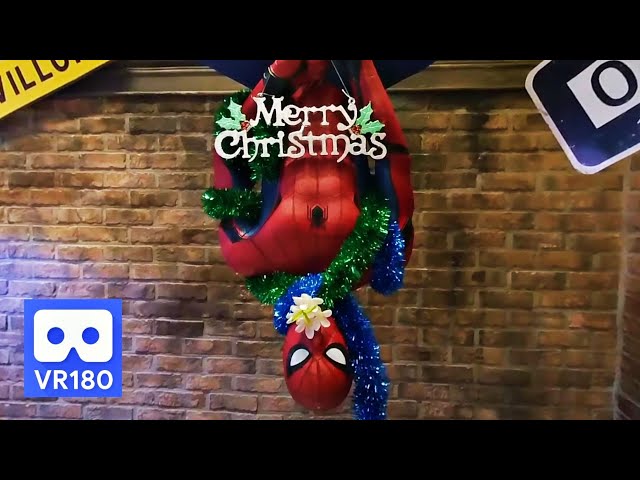 3D VR Spider-Man in Marvel Avengers Shop Merry Christmas Event