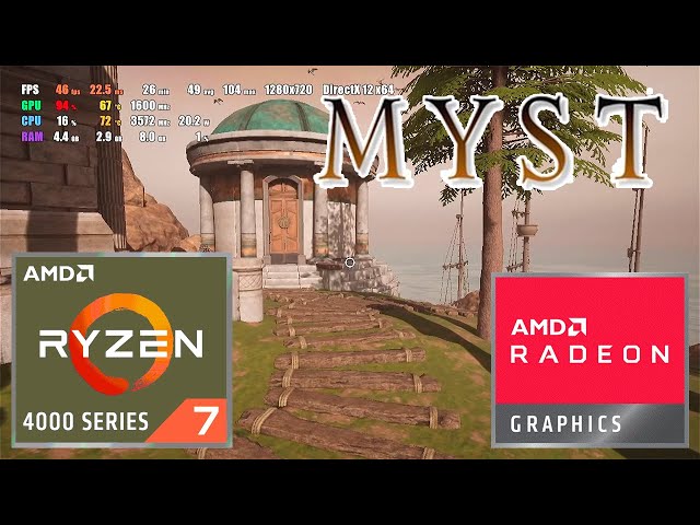 Myst (2021) - AMD Ryzen 7 4700U - Radeon Vega 7 - Test Gameplay