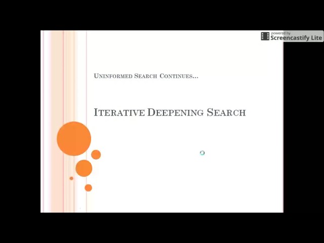 Artificial Intelligence Chapter#3 Iterative Deepening Depth First Search