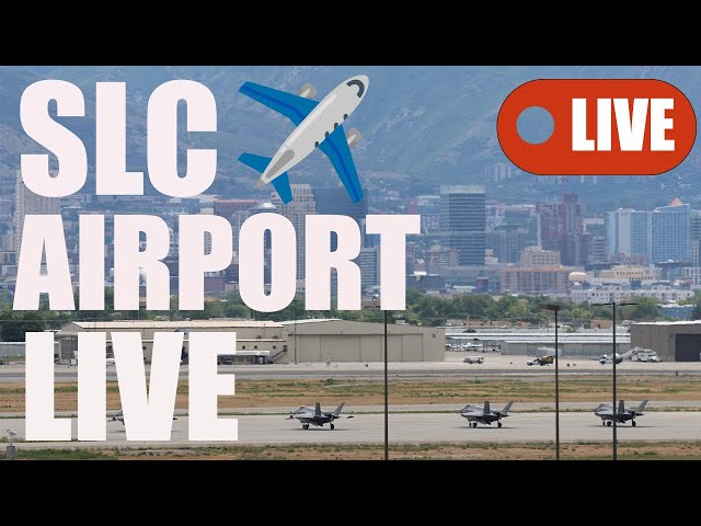 🔴 Live Planespotting From Salt Lake City Airport: SLC Best Plane spotting Scenery in the USA! ✈️🛩️
