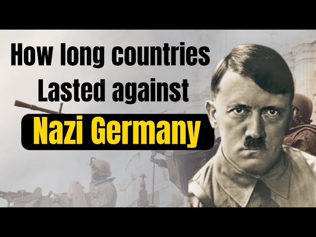 How long countries Lasted against Nazi Germany in WW2 #history